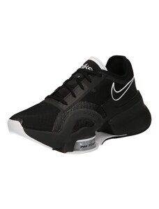 NIKE Спортни обувки 'Air Zoom SuperRep 3' черно / бяло