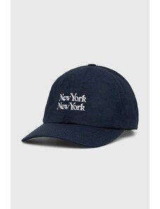 Памучна шапка с козирка Corridor New York New York Cap в тъмносиньо с апликация HT0077-NVY