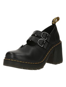 Dr. Martens Дамски обувки на ток с отворена пета 'Eviee' златистожълто / черно