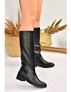 Fox Shoes Black Flat Sole Women's Casual Boots
