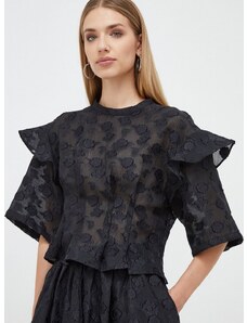 Блуза Custommade в черно с изчистен дизайн
