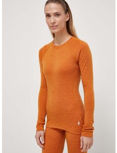 Функционална блуза с дълги ръкави Smartwool Classic Thermal Merino в оранжево