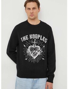 Пуловер с вълна The Kooples мъжки в черно
