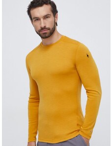 Функционална блуза с дълги ръкави Smartwool Classic Thermal Merino в жълто