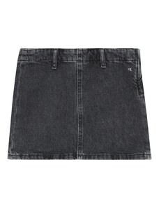 Calvin Klein Jeans Пола черно / черен деним / бяло