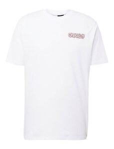 OAKLEY Тениска 'DIG' кремаво / пастелно червено / мръсно бяло