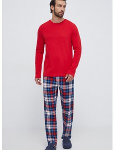 Пижама Tommy Hilfiger мъжка в червено с десен