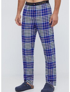 Долнище на пижама Tommy Hilfiger мъжко в тъмносиньо с десен