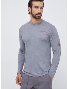 Спортна блуза с дълги ръкави Smartwool Outdoor Patch Graphic в сиво с принт