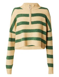 Noisy may Пуловер 'NEW ALICE' цвят "пясък" / зелено