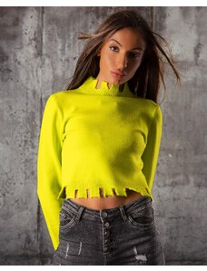 ExclusiveJeans Пуловер с накъсан ефект Addison, Зелен Цвят