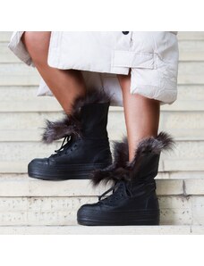 ExclusiveJeans Луксозни кожени обувки Foxy, Черен Цвят