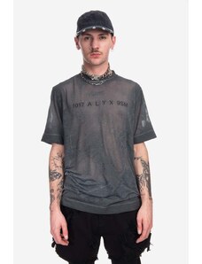 Памучна тениска 1017 ALYX 9SM Translucent Graphic S/S T-Shirt в черно с десен AAUTS0392FA02 BLK0001