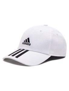 Шапка с козирка adidas Baseball 3-Stripes Twill Cap FQ5411 White/Black/Black