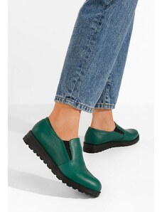 Zapatos Ежедневни обувки естествена кожа Serrea зелен