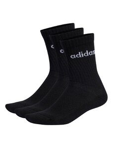 Дълги чорапи unisex adidas Linear Crew Cushioned Socks 3 Pairs IC1301 black/white