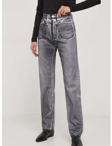 Дънки Calvin Klein Jeans с висока талия J20J222453