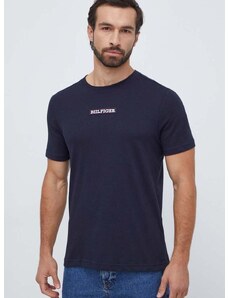 Тениска Tommy Hilfiger в тъмносиньо с апликация MW0MW33723