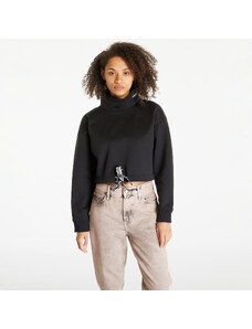 Calvin Klein Jeans Cropped Logo Tape Sweatshirt Black