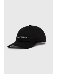 Памучна шапка с козирка Daily Paper Ecap 3 в черно с апликация 2111051