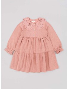 Детска рокля zippy в розово къса разкроена