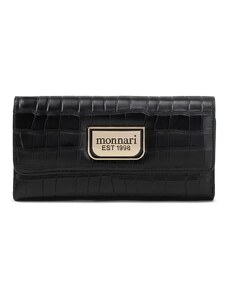Голям дамски портфейл Monnari PUR0210-020 Black Croco