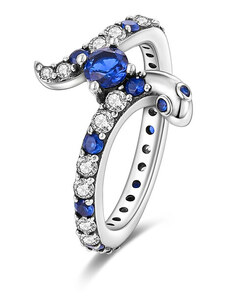 DELIS Сребърен пръстен, JW621, змийски дизайн, с родиево покритие