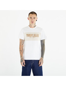 Tommy Hilfiger Tommy Jeans Regular Linear Block Short Sleeve Tee White