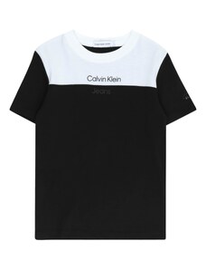 Calvin Klein Jeans Тениска тъмносиво / черно / бяло