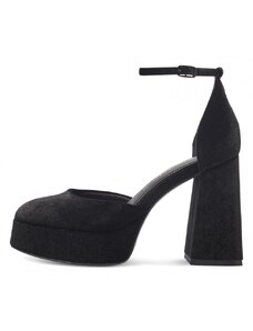 Елегантни дамски обувки Tamaris Touch It черно кадифе - 35