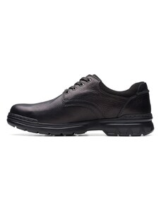 Мъжки кожени обувки CLARKS ROCKIE WALK GTX черни - 42.5