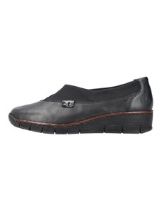 Кожени дамски обувки Rieker 53763-00 черни - 39