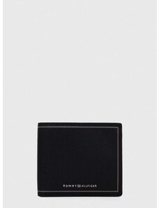 Кожен портфейл Tommy Hilfiger мъжки в черно AM0AM11859