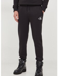 Спортен панталон Calvin Klein Jeans в черно с принт J30J324685