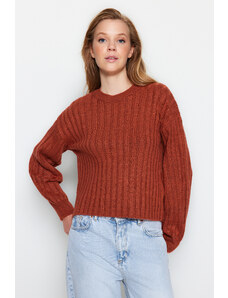 Trendyol плочки мека текстурирани трикотаж пуловер