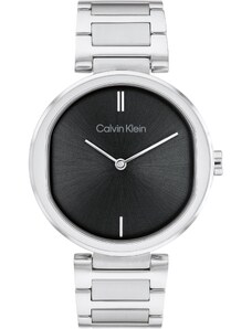 Calvin Klein Аналогов часовник черно / сребърно