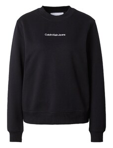 Calvin Klein Jeans Суичър 'INSTITUTIONAL' черно / бяло