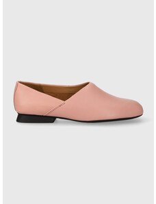 Кожени половинки обувки Camper Casi Myra в розово с равна подметка K201083.004