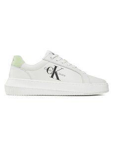 Сникърси Calvin Klein Jeans Chunky Cupsole Laceup Mon Lth Wn YW0YW00823 Bright White/Exotic Mint 02U