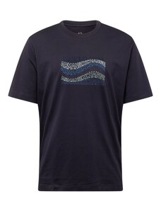 ARMANI EXCHANGE Тениска синьо / нейви синьо / бяло