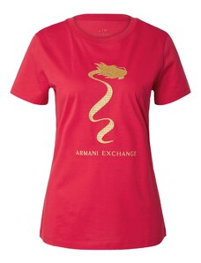 ARMANI EXCHANGE Тениска злато / червено