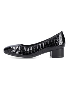 Дамски лачени обувки Rieker 49260-02 черни - 40