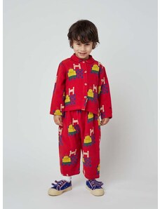 Бебешка пижама Bobo Choses в червено с десен