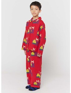 Детска пижама Bobo Choses в червено с десен