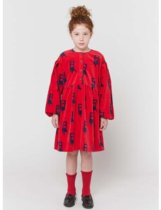 Детска рокля Bobo Choses в червено къса разкроена