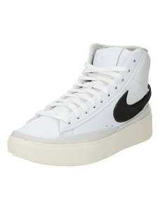 Nike Sportswear Високи маратонки 'BLAZER PHANTOM' черно / бяло