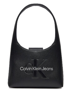 Дамска чанта Calvin Klein Jeans Sculpted Arch Shoulderbag22 Mono K60K611548 Black/Metallic Logo 0GL