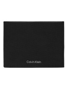 Голям мъжки портфейл Calvin Klein Ck Must Trifold 10Cc W/Coin K50K511380 Ck Black Pique BEH