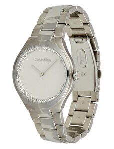 Calvin Klein Аналогов часовник 'TIMELESS' сребърно / бяло