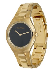 Calvin Klein Аналогов часовник 'TIMELESS' злато / черно